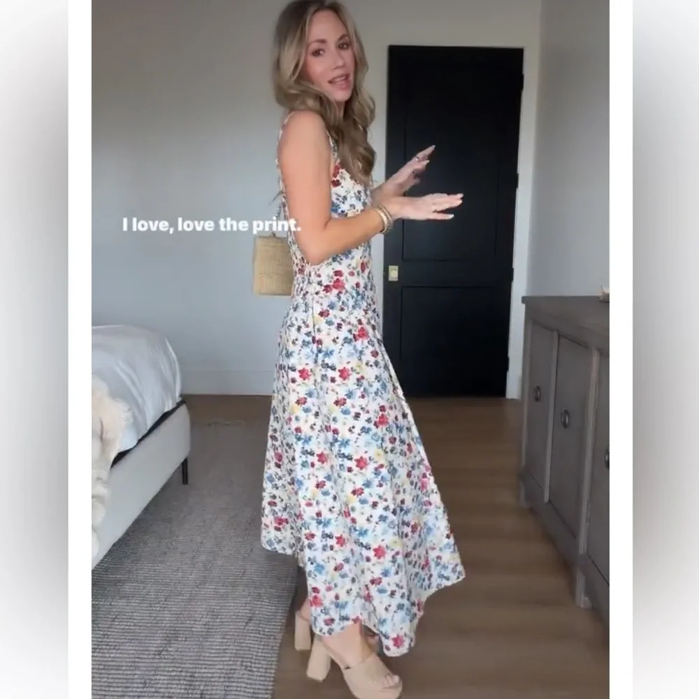 NWT Abercrombie Dylan dress midi floral - Picture 7 of 7